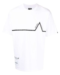 T-shirt à col rond imprimé blanc Izzue