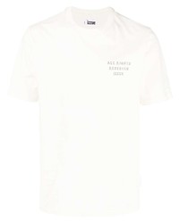 T-shirt à col rond imprimé blanc Izzue