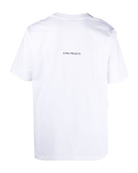 T-shirt à col rond imprimé blanc Norse Projects