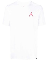 T-shirt à col rond imprimé blanc Jordan