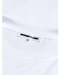 T-shirt à col rond imprimé blanc McQ Alexander McQueen