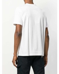 T-shirt à col rond imprimé blanc Junya Watanabe MAN