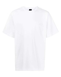 T-shirt à col rond imprimé blanc Juun.J