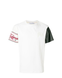 T-shirt à col rond imprimé blanc JW Anderson