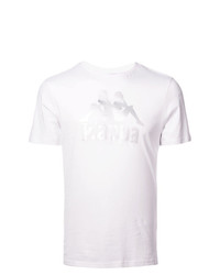 T-shirt à col rond imprimé blanc Kappa