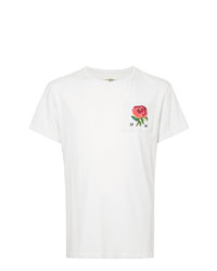 T-shirt à col rond imprimé blanc Kent & Curwen