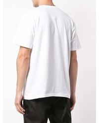 T-shirt à col rond imprimé blanc Supreme