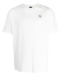 T-shirt à col rond imprimé blanc Klättermusen