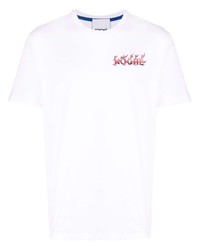 T-shirt à col rond imprimé blanc Koché
