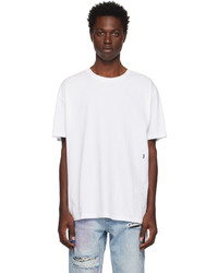T-shirt à col rond imprimé blanc Ksubi