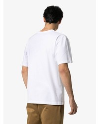 T-shirt à col rond imprimé blanc Loreak Mendian