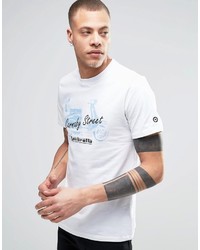 T-shirt à col rond imprimé blanc Lambretta