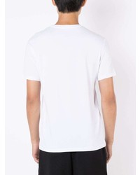 T-shirt à col rond imprimé blanc Armani Exchange