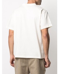 T-shirt à col rond imprimé blanc Jacquemus