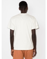 T-shirt à col rond imprimé blanc Jacquemus