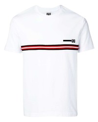 T-shirt à col rond imprimé blanc Les Hommes Urban