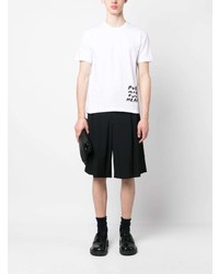 T-shirt à col rond imprimé blanc Black Comme Des Garçons