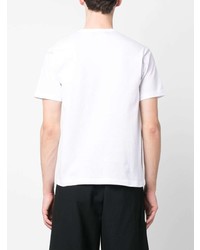 T-shirt à col rond imprimé blanc Black Comme Des Garçons