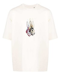 T-shirt à col rond imprimé blanc Levi's