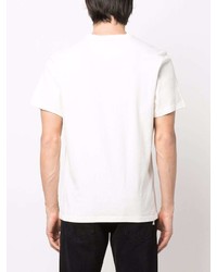 T-shirt à col rond imprimé blanc Barbour