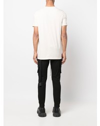 T-shirt à col rond imprimé blanc Rick Owens DRKSHDW