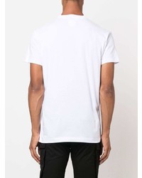 T-shirt à col rond imprimé blanc DSQUARED2