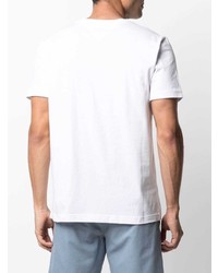 T-shirt à col rond imprimé blanc Tommy Hilfiger