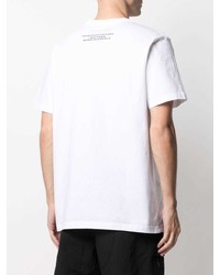 T-shirt à col rond imprimé blanc Maharishi