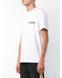 T-shirt à col rond imprimé blanc Givenchy