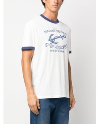 T-shirt à col rond imprimé blanc Polo Ralph Lauren