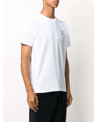 T-shirt à col rond imprimé blanc Kenzo