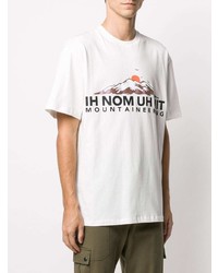 T-shirt à col rond imprimé blanc Ih Nom Uh Nit