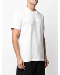 T-shirt à col rond imprimé blanc Ih Nom Uh Nit