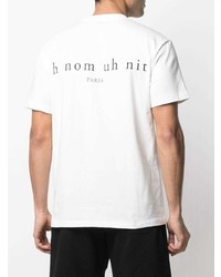 T-shirt à col rond imprimé blanc Ih Nom Uh Nit