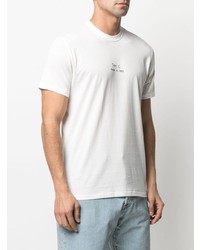 T-shirt à col rond imprimé blanc Ten C