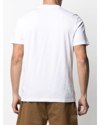 T-shirt à col rond imprimé blanc Napapijri