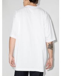 T-shirt à col rond imprimé blanc Vetements