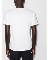 T-shirt à col rond imprimé blanc Stone Island