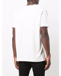 T-shirt à col rond imprimé blanc DSQUARED2