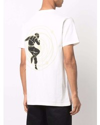 T-shirt à col rond imprimé blanc Enterprise Japan