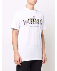 T-shirt à col rond imprimé blanc Philipp Plein