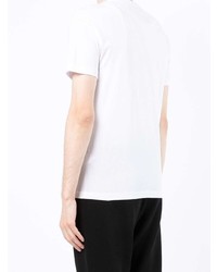 T-shirt à col rond imprimé blanc Ea7 Emporio Armani