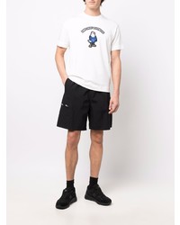 T-shirt à col rond imprimé blanc Emporio Armani