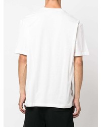 T-shirt à col rond imprimé blanc Y-3