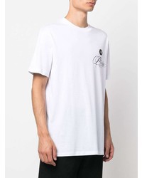 T-shirt à col rond imprimé blanc Philipp Plein