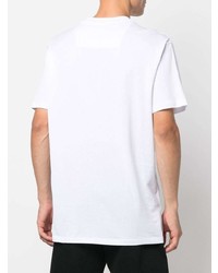 T-shirt à col rond imprimé blanc Philipp Plein