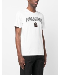 T-shirt à col rond imprimé blanc Parajumpers