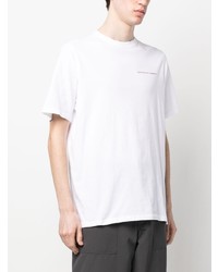 T-shirt à col rond imprimé blanc Pop Trading Company