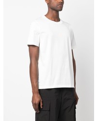 T-shirt à col rond imprimé blanc Stone Island Shadow Project