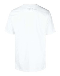 T-shirt à col rond imprimé blanc Takahiromiyashita The Soloist